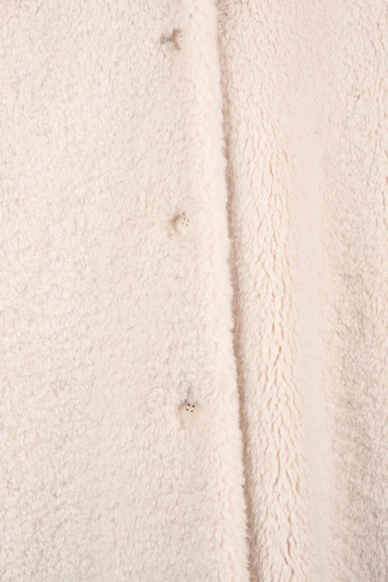 Plush Coat - Cream