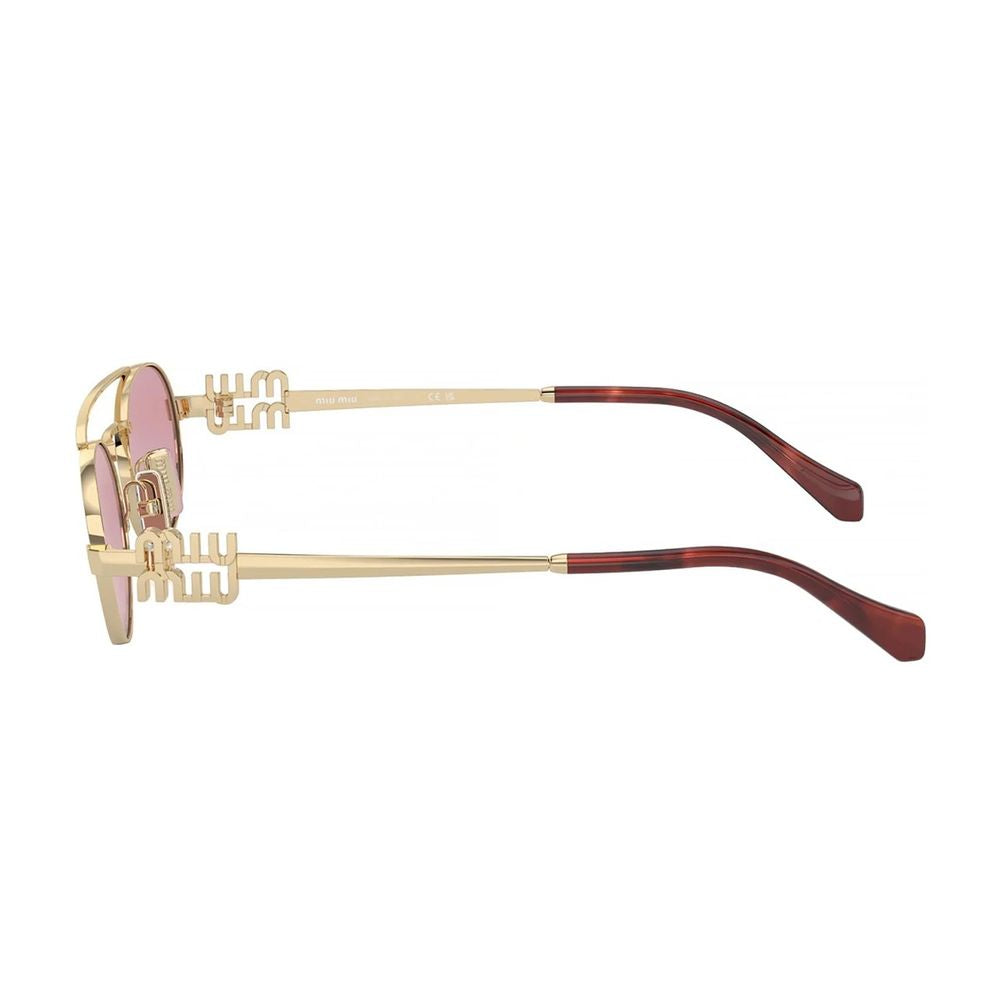 0Mu 54Zs Vintage Oval Gold Metal Sunglasses