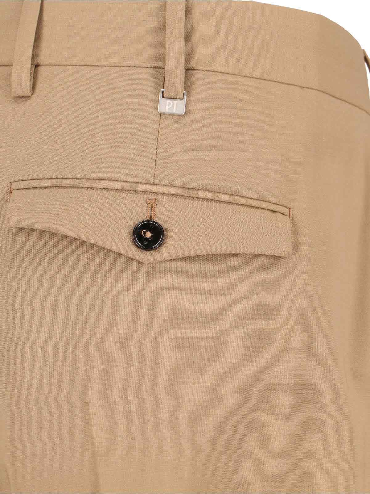 Tailored Wool Trousers – Light Brown