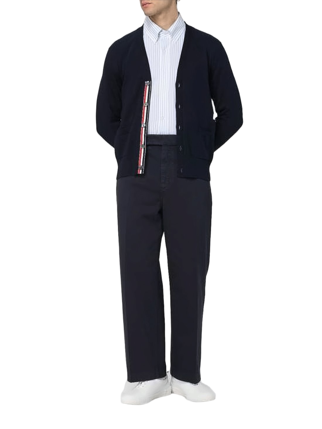 Tailored Mid-Rise Straight-Leg Pants