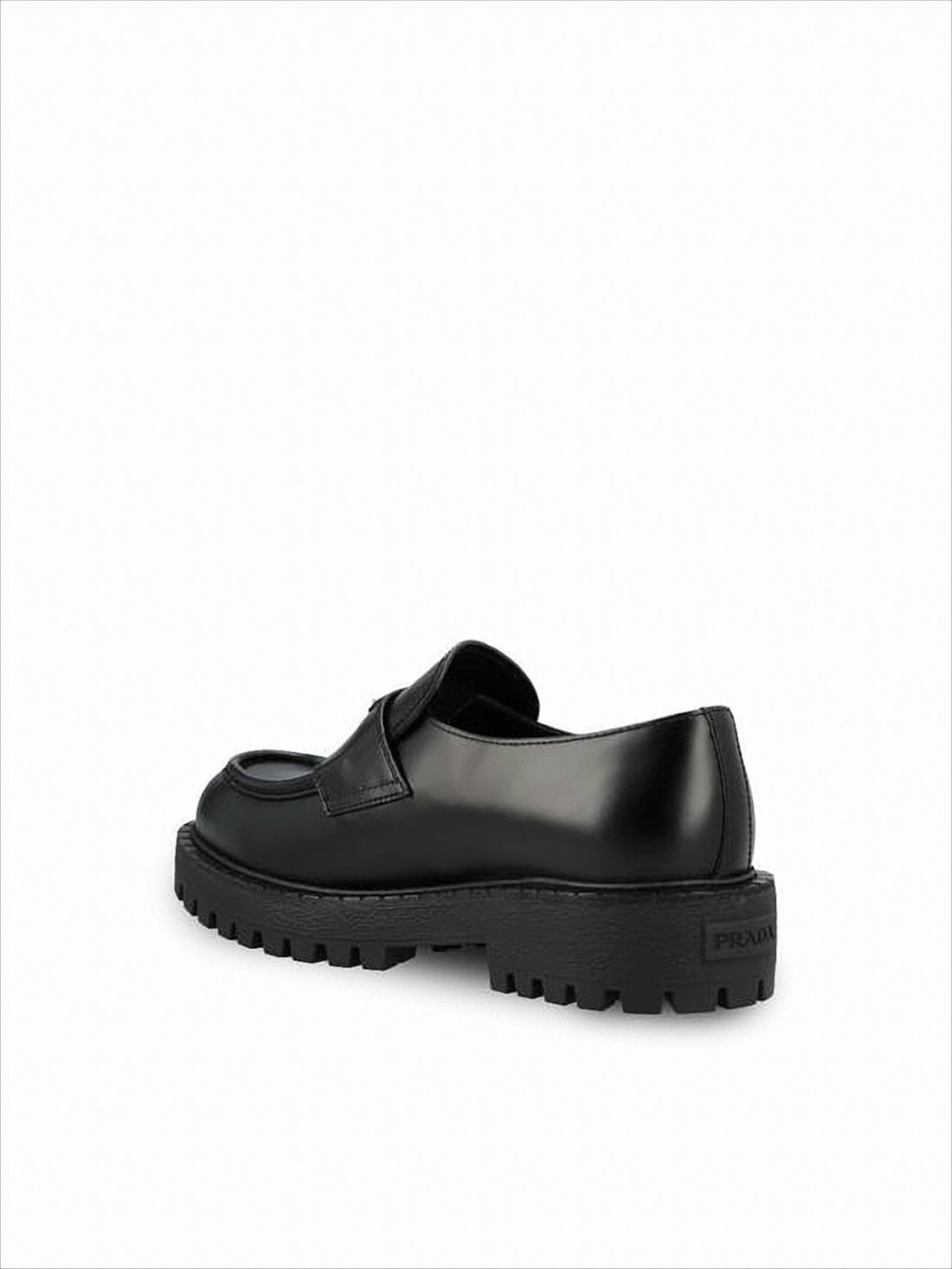 Polished Leather Loafers with Chunky Rubber Sole