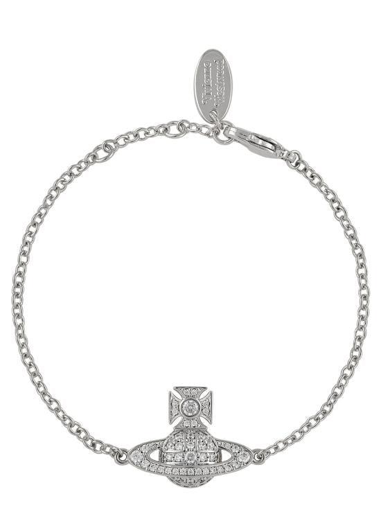 Charm Bracelet with Orb Emblem and Polished Finish