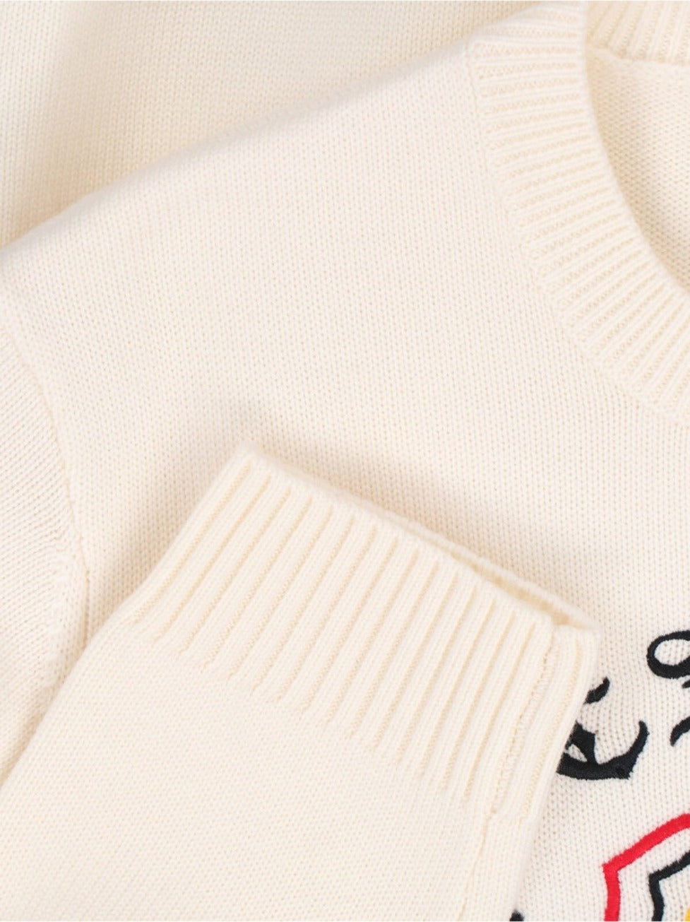 “Emblem” Sweater Cream