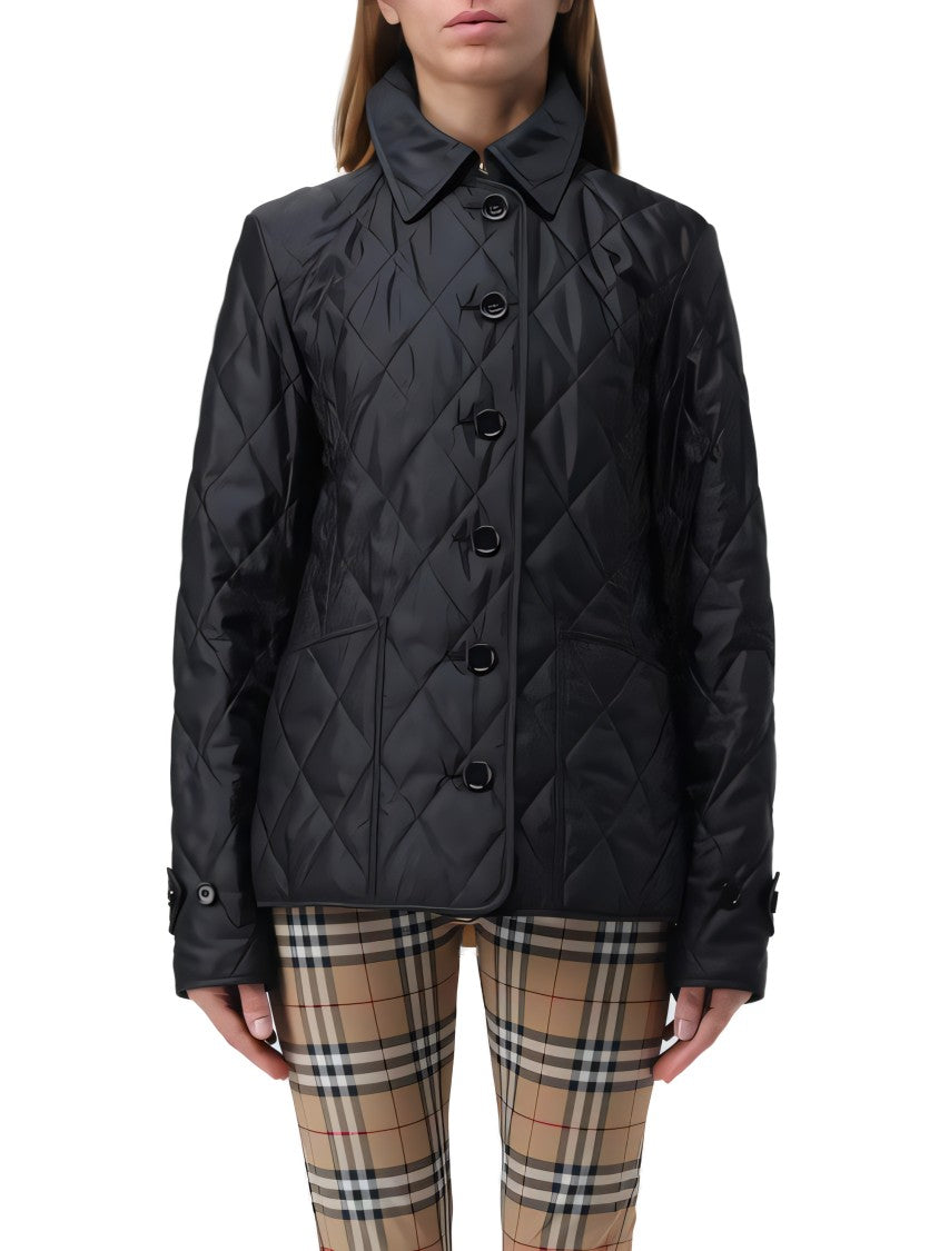 Diamond Quilted Black Jacket