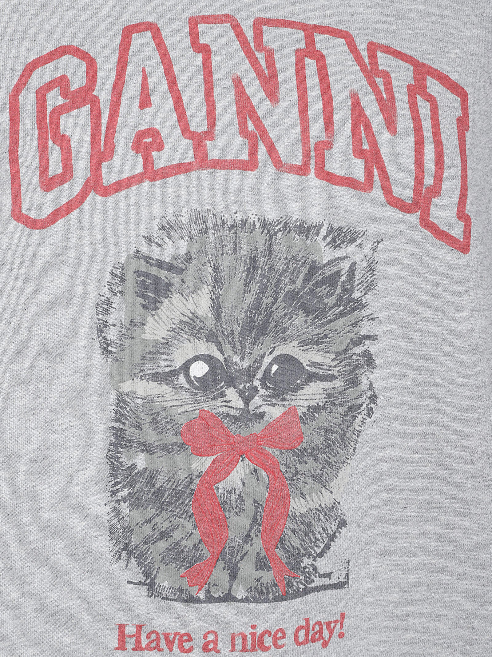 Graphic Print Grey Sweatshirt