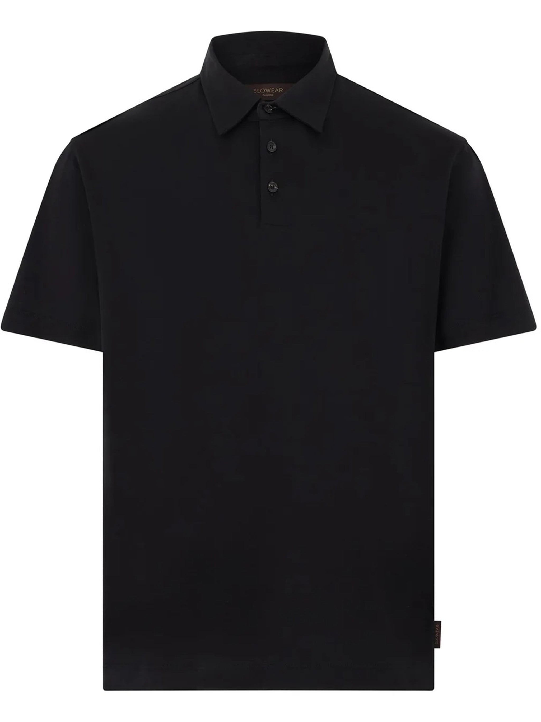 Black Classic Pima Cotton Polo Shirt