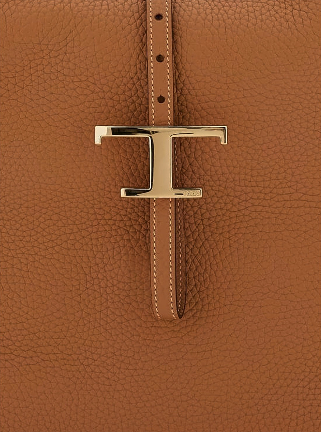 Timeless Brown Pebbled Leather Shoulder Bag