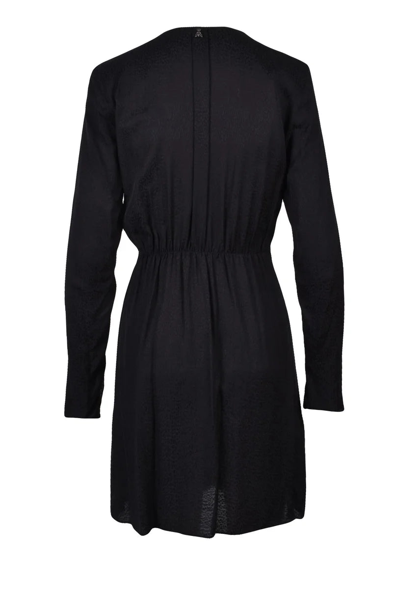 Flared Dress Viscose - Black