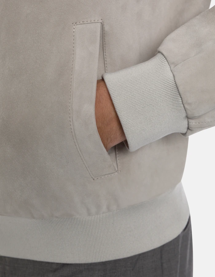 Soft Suede Jacket and Relaxed Fit