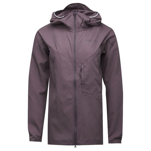 Minimalist Purple Klattermusen Jacket with Full Zipper and Hood