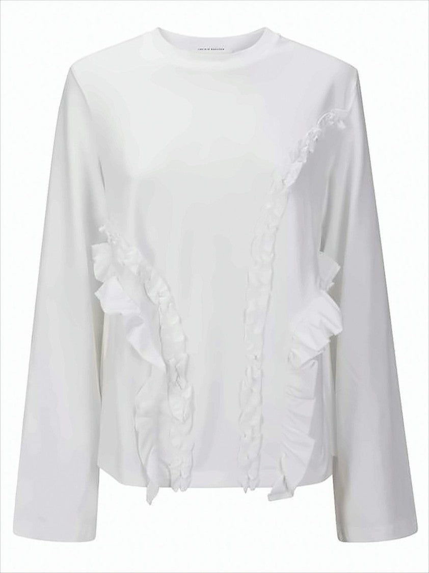 Ruffle Long-Sleeved Top