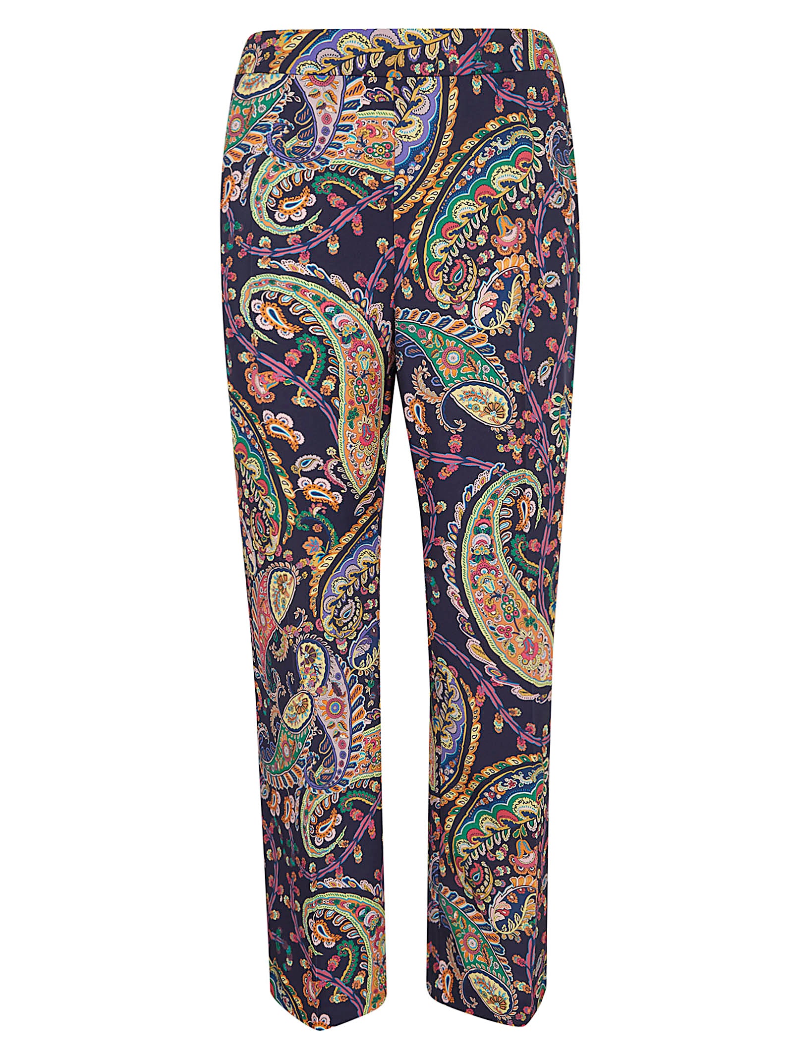Multicolour Comfortable Fit Polyester Blend Trousers