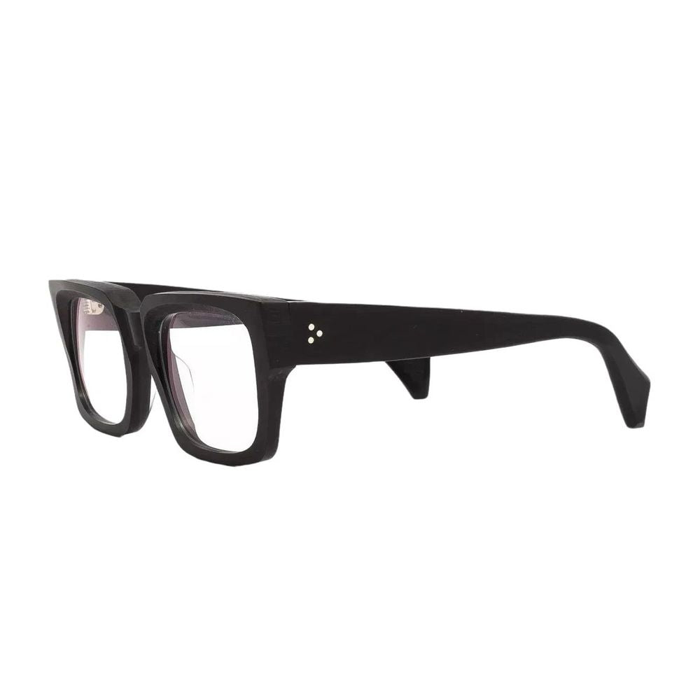 Arthur Rough Rectangular Black Acetate Eyewear