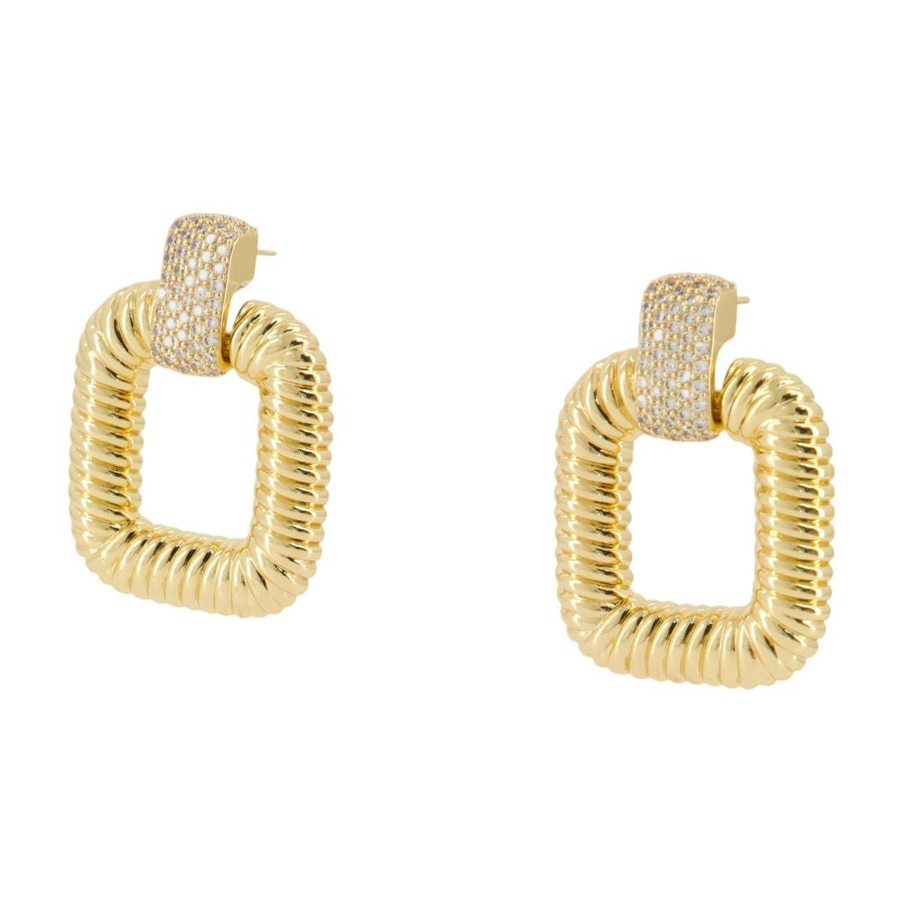 Knocker Earrings - Metal - Gold