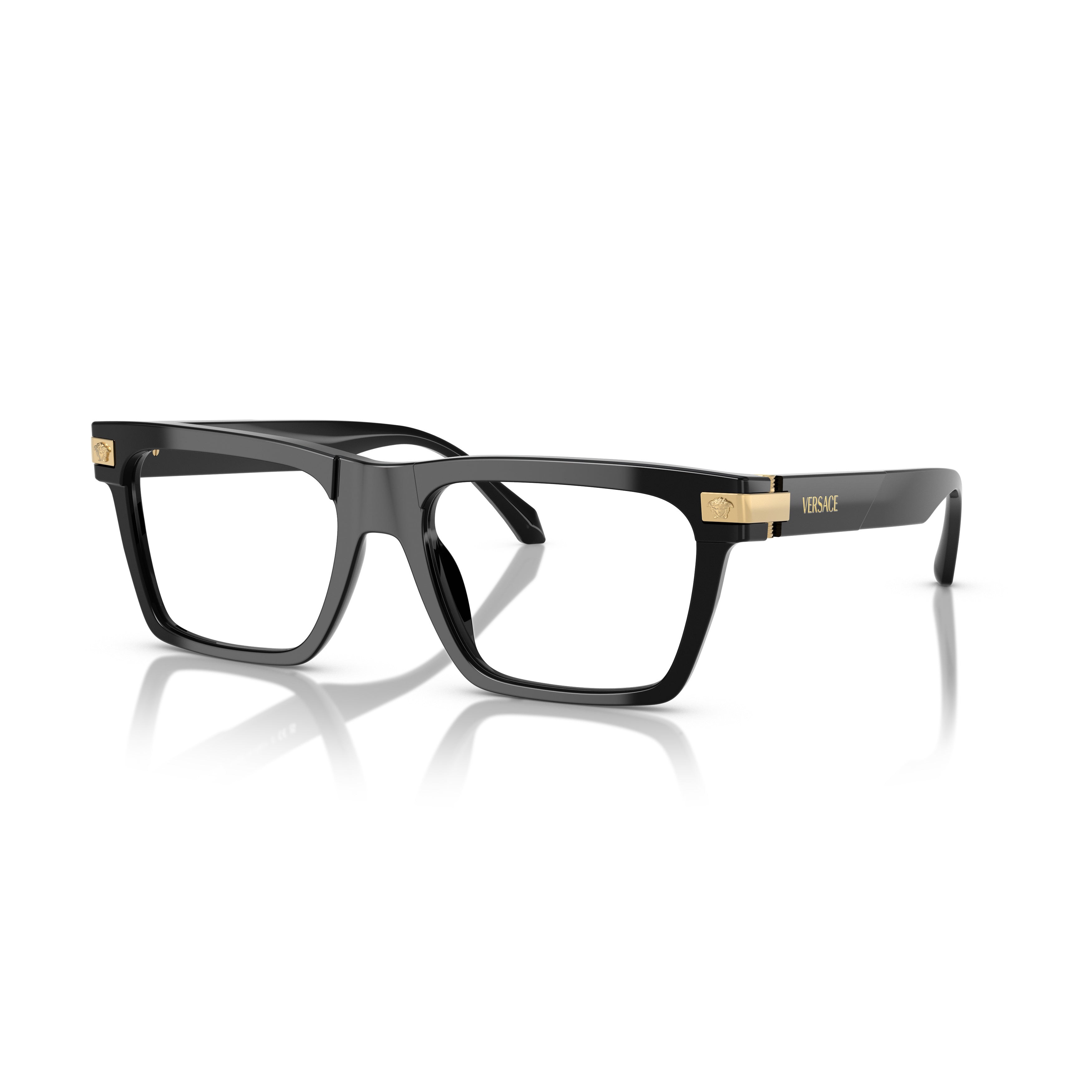 0ve3354 Rectangular Black Acetate Eyeglasses