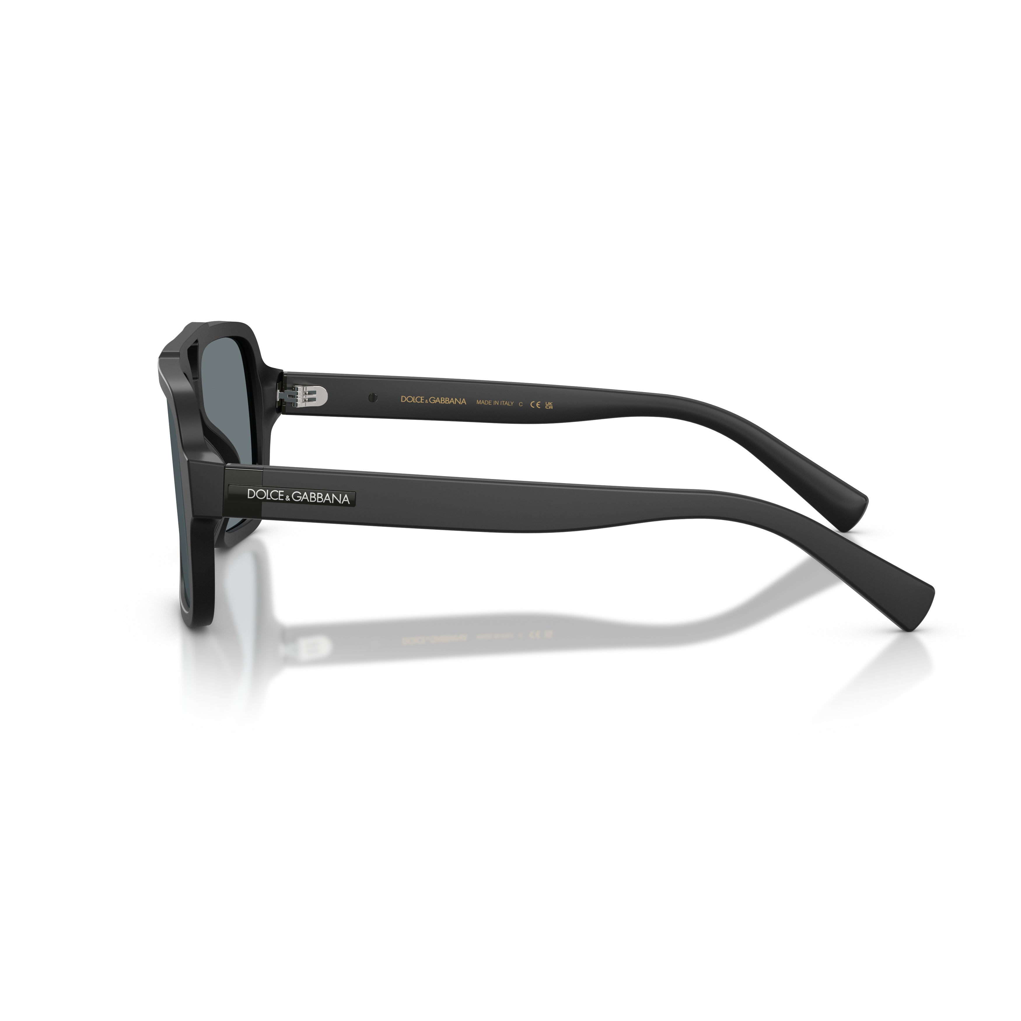 Black 0dg4544 Square Double Bridge Sunglasses