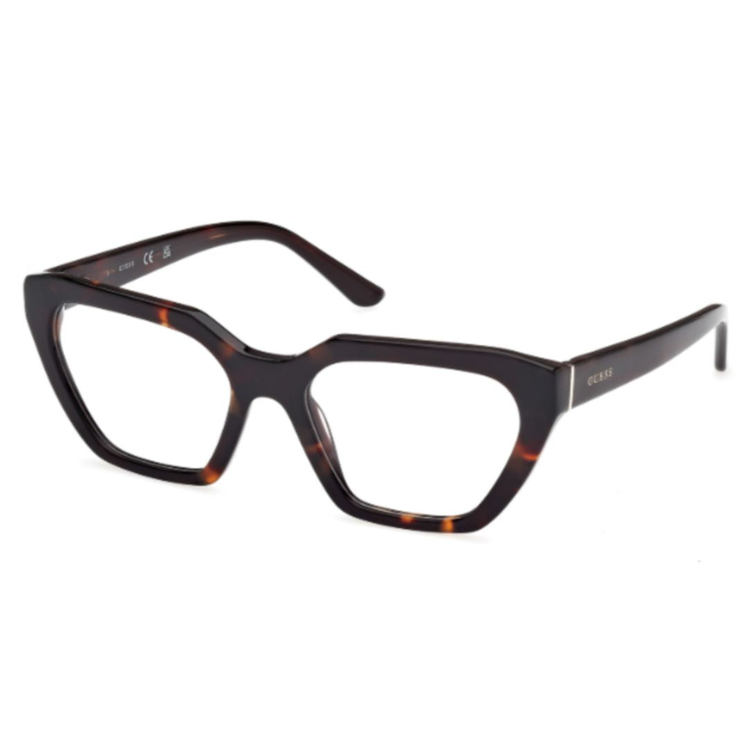 Gu50176 Oversized Geometric Tortoiseshell Eyeglasses