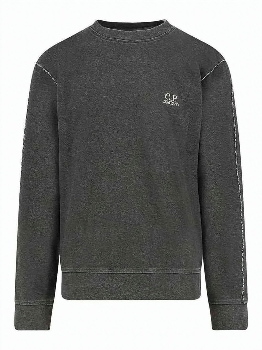 Relaxed Fit Dark Grey Sweatshirt with Subtle Details
