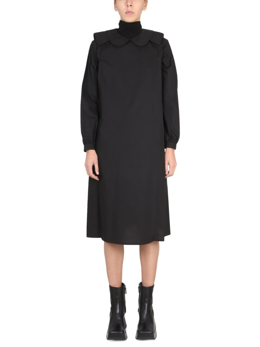 Relaxed Fit Dress With Claudine Collar