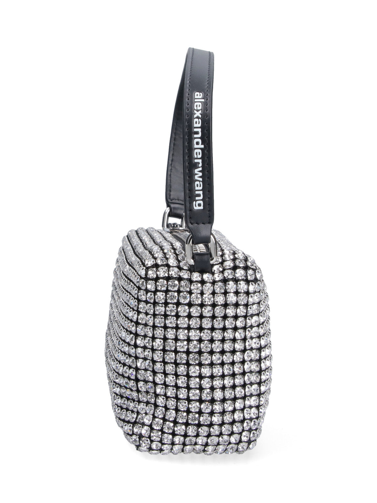 Black Medium Heiress Crystal Shoulder Bag