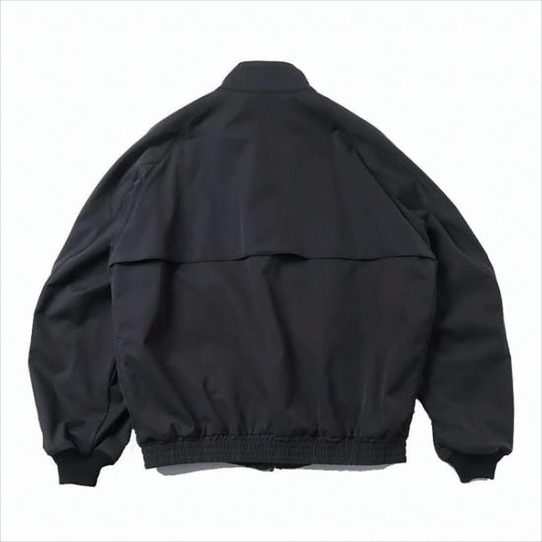 Relaxed Fit Black Zip-Up Jacket