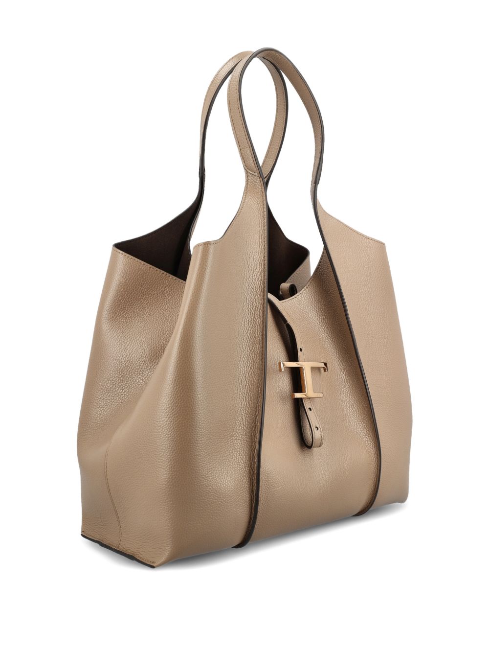 Beige Grained Texture Tote