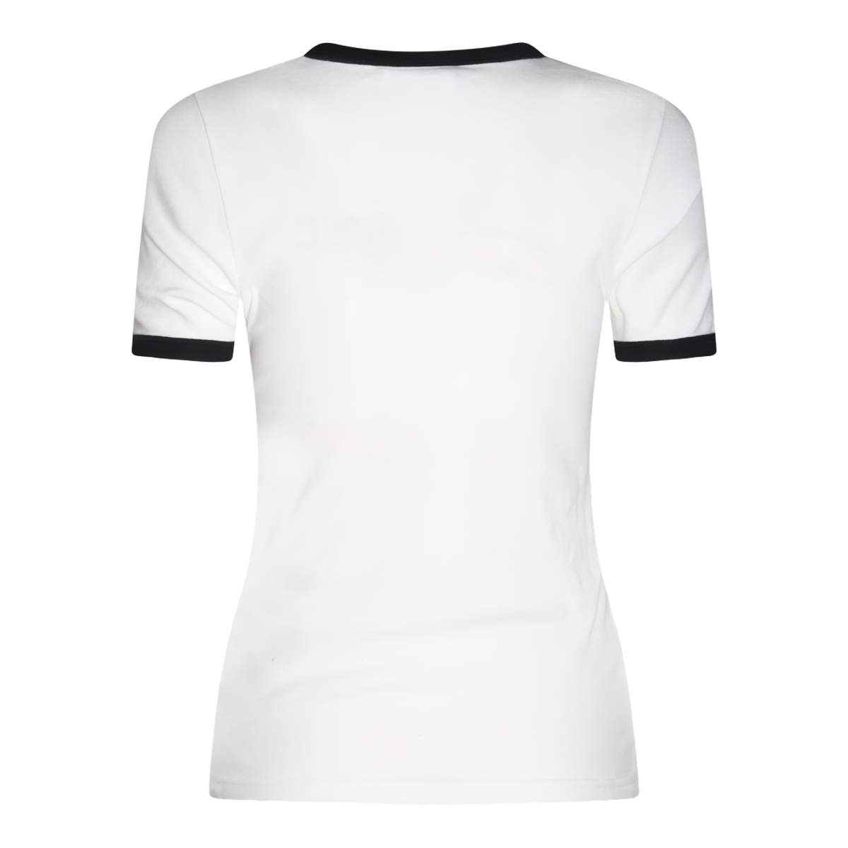 Dopasowany T-shirt z krótkim rękawem i kontrastowym wykończeniem