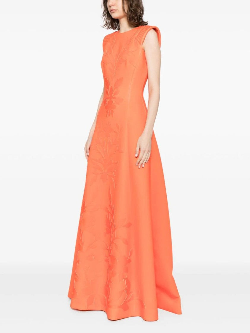 Neoprene Dress With Matching Embroidery