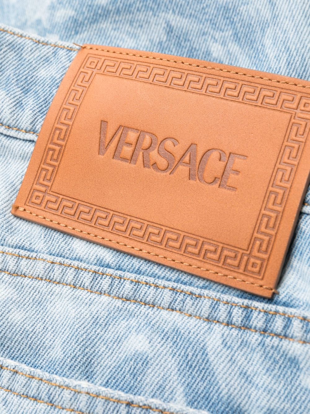 Logo-Print Jeans with Classic Five-Pocket Design