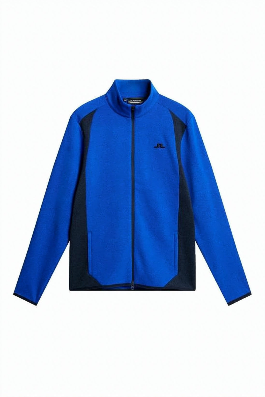 Sporty Zip-Up Jacket With Contrasting Side Panels