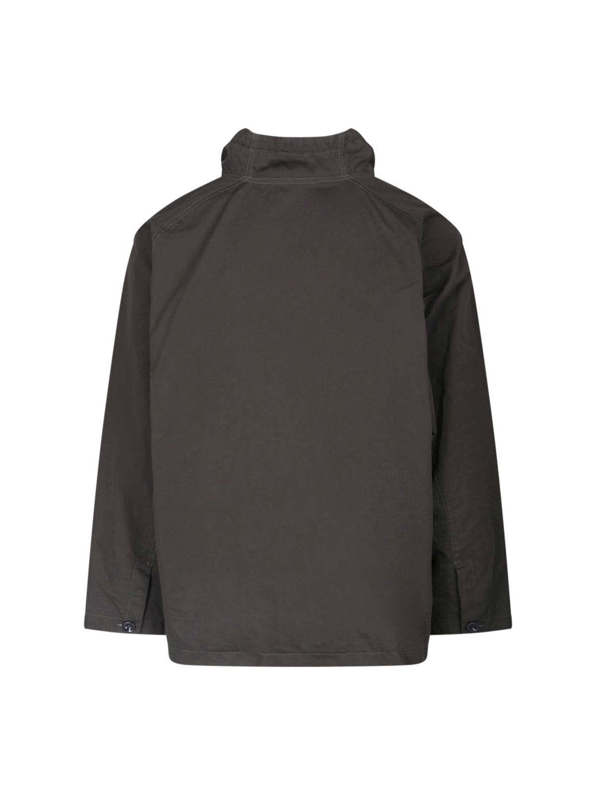 Grey Funnel Neck Boxy Cropped Hooded Sweatshirt