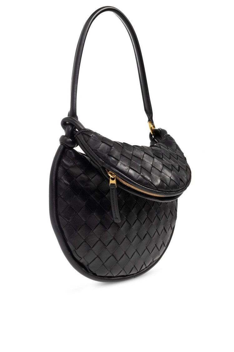 Medium Woven Leather Tote Bag