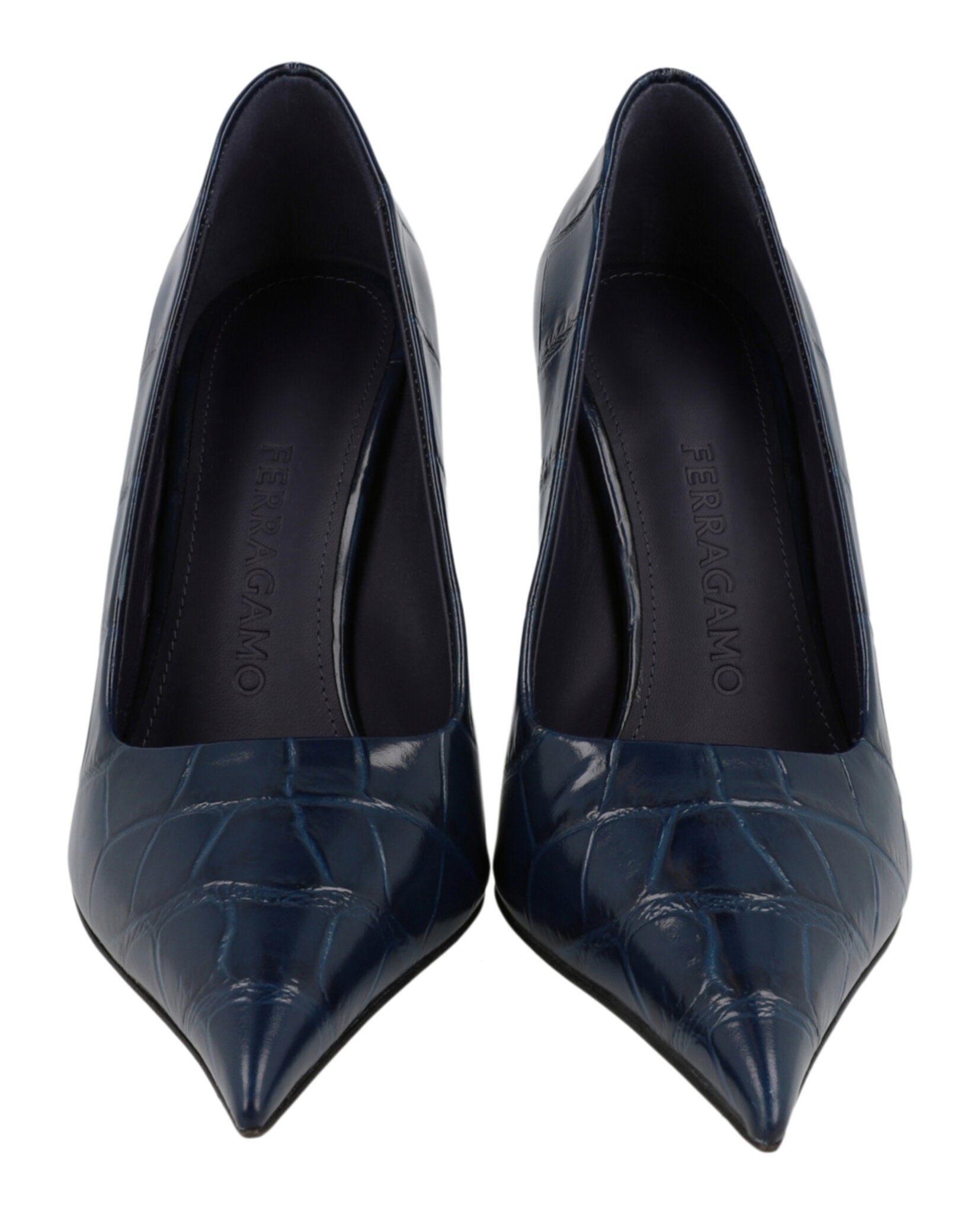 Eva X5 Croc Embossed Pumps