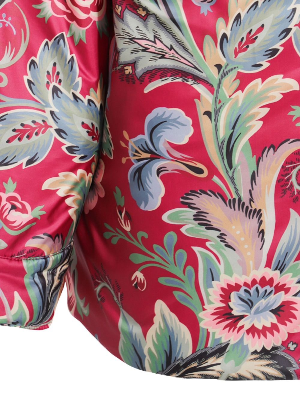 Multicolor Floral Etro Jacket With Classic Neck
