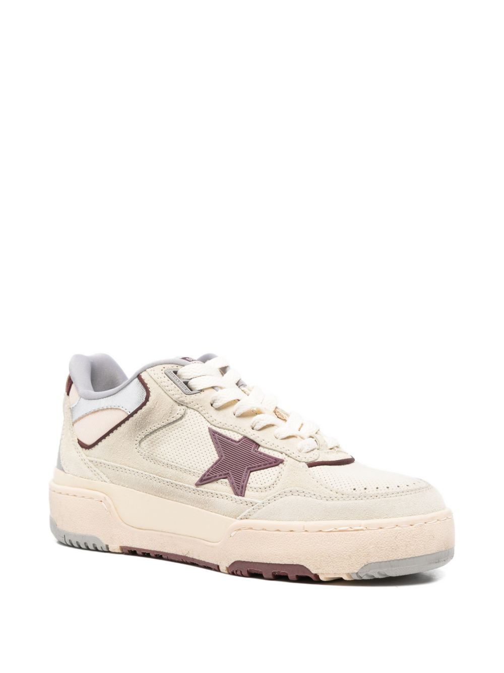 Low-Top Sneakers with Silk and Nylon Finish