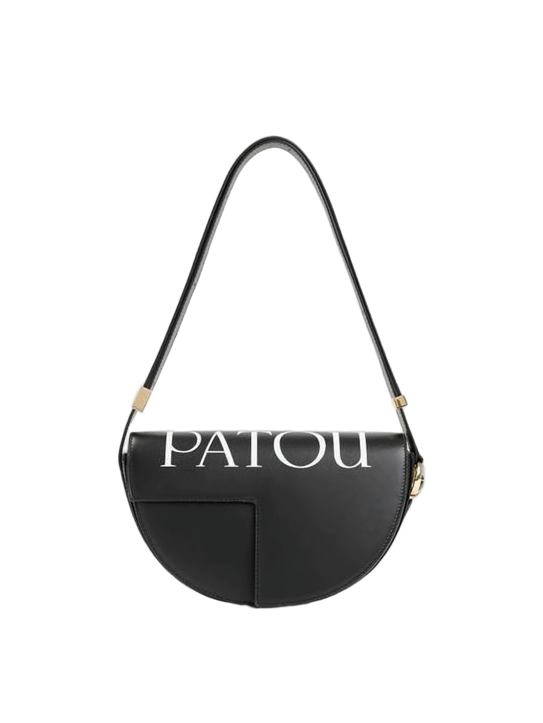 Half-Moon Calf Leather Shoulder Bag