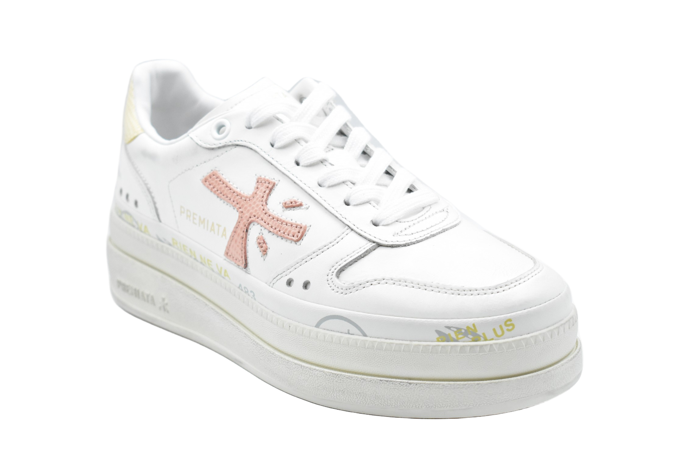 Low-Cut Sneakers With Double-Layer Platform