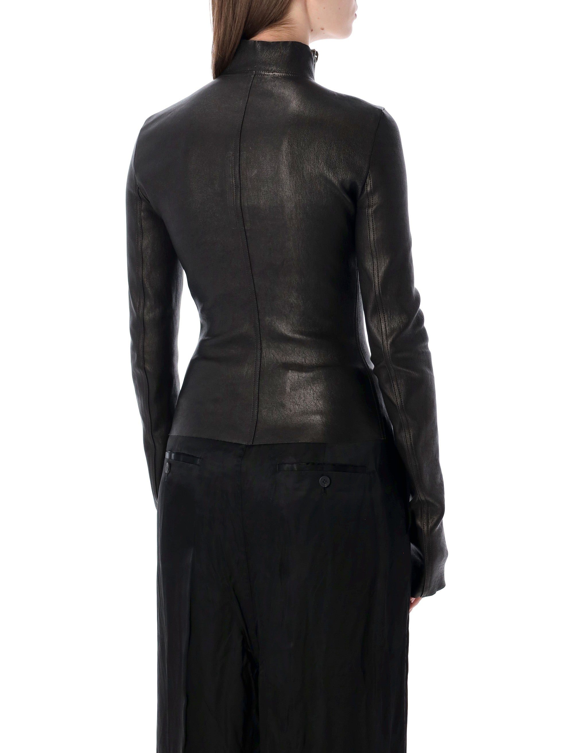 Leather Skin-Tight Jacket