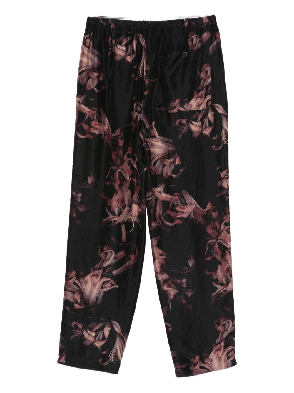 Relaxed-Fit Floral Print Trousers