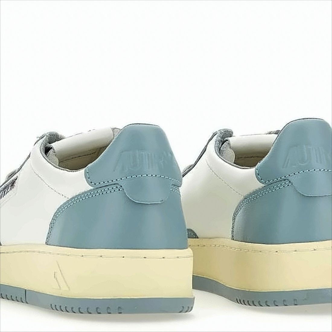 Autry Low-Top Sneakers with Smooth Leather Panels and Perforated Detailing