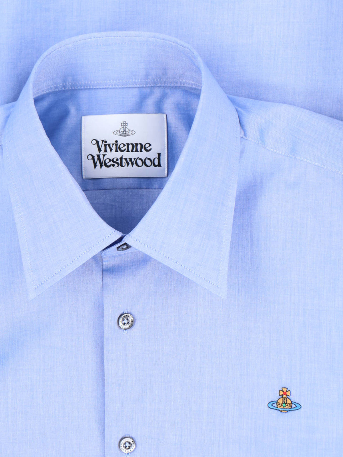 Blue Ghost Cotton Long-Sleeve Shirt