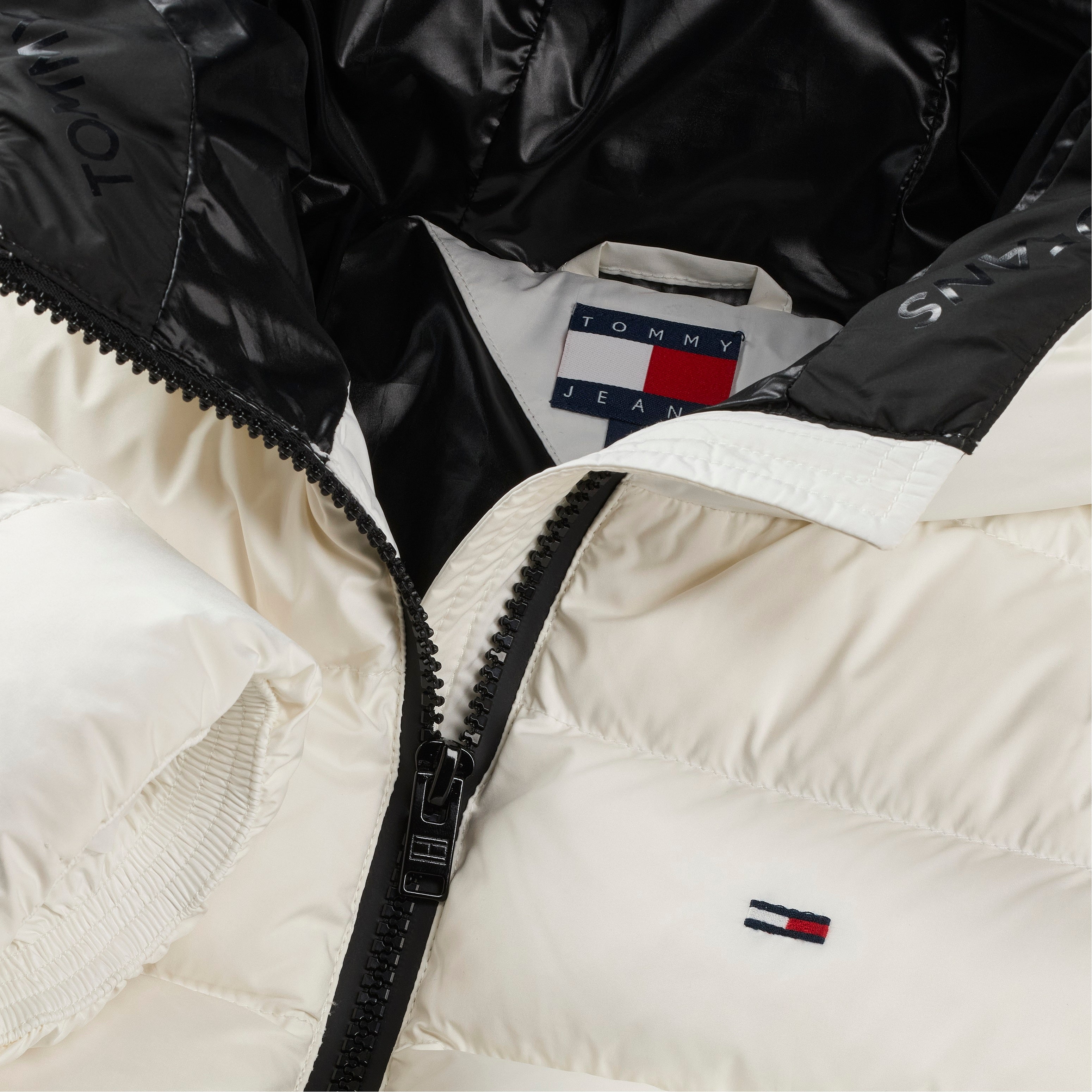 Water-Repellent Hooded Down Jacket With Removable Hood