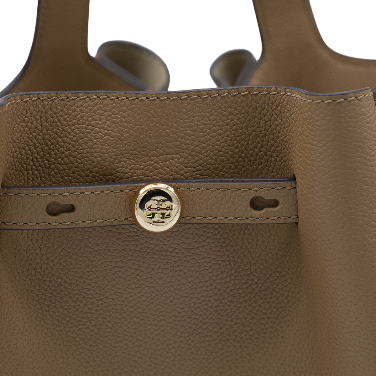 Structured Brown Shoulder Bag