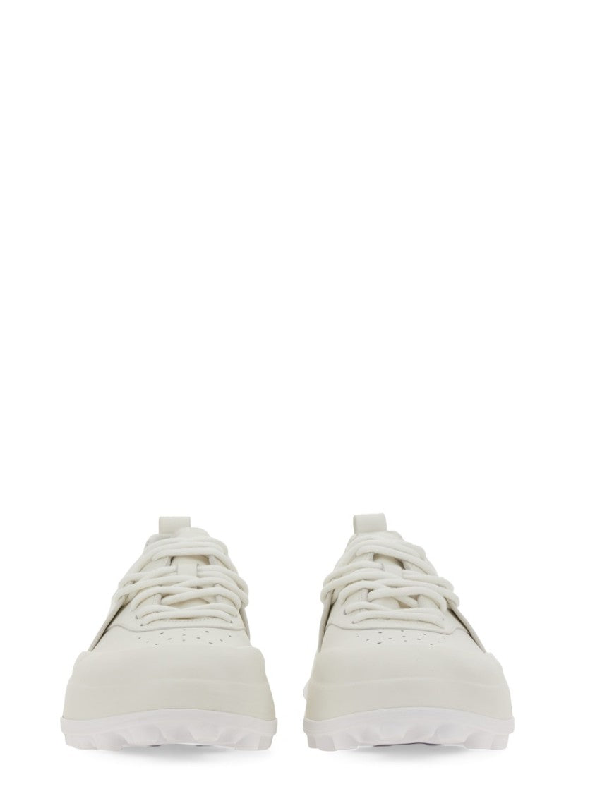 Orb Leather Sneakers With Chunky Sole