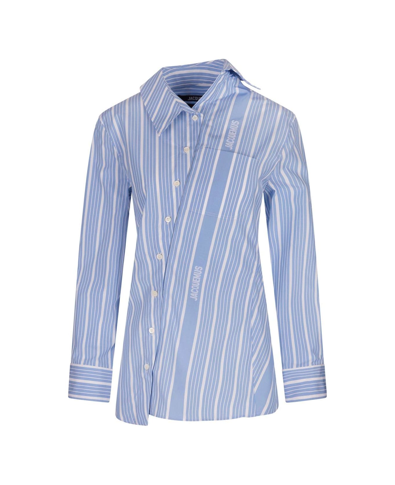 Vertical Striped Long-Sleeved Jacquemus Shirt
