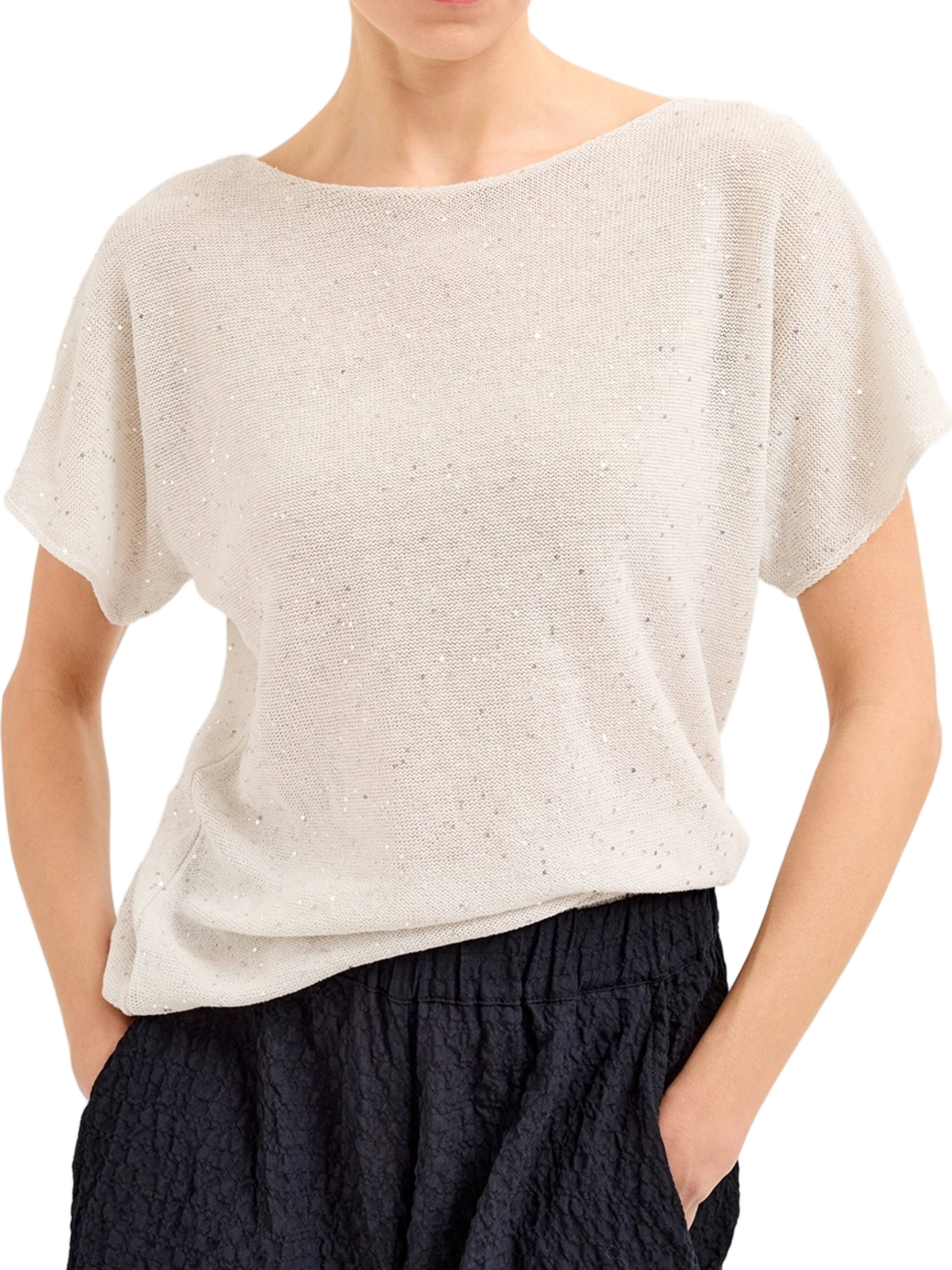 Relaxed Fit Textured Knit Top