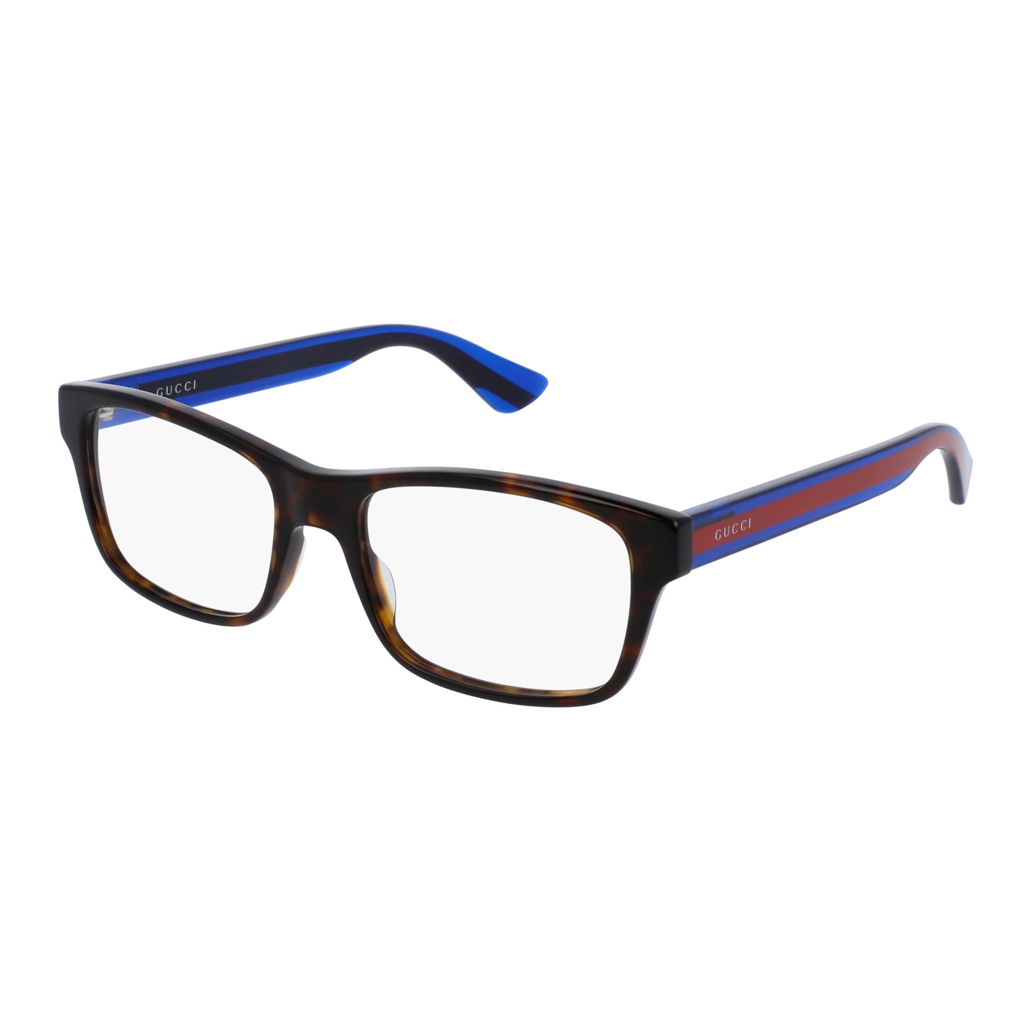Gg0006on Rectangular Tortoiseshell Eyeglasses
