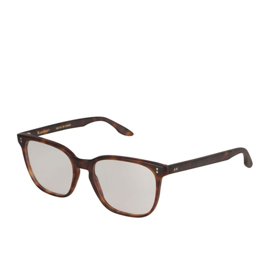 York Rectangular Tortoiseshell Frame Eyeglasses with Metallic Accents
