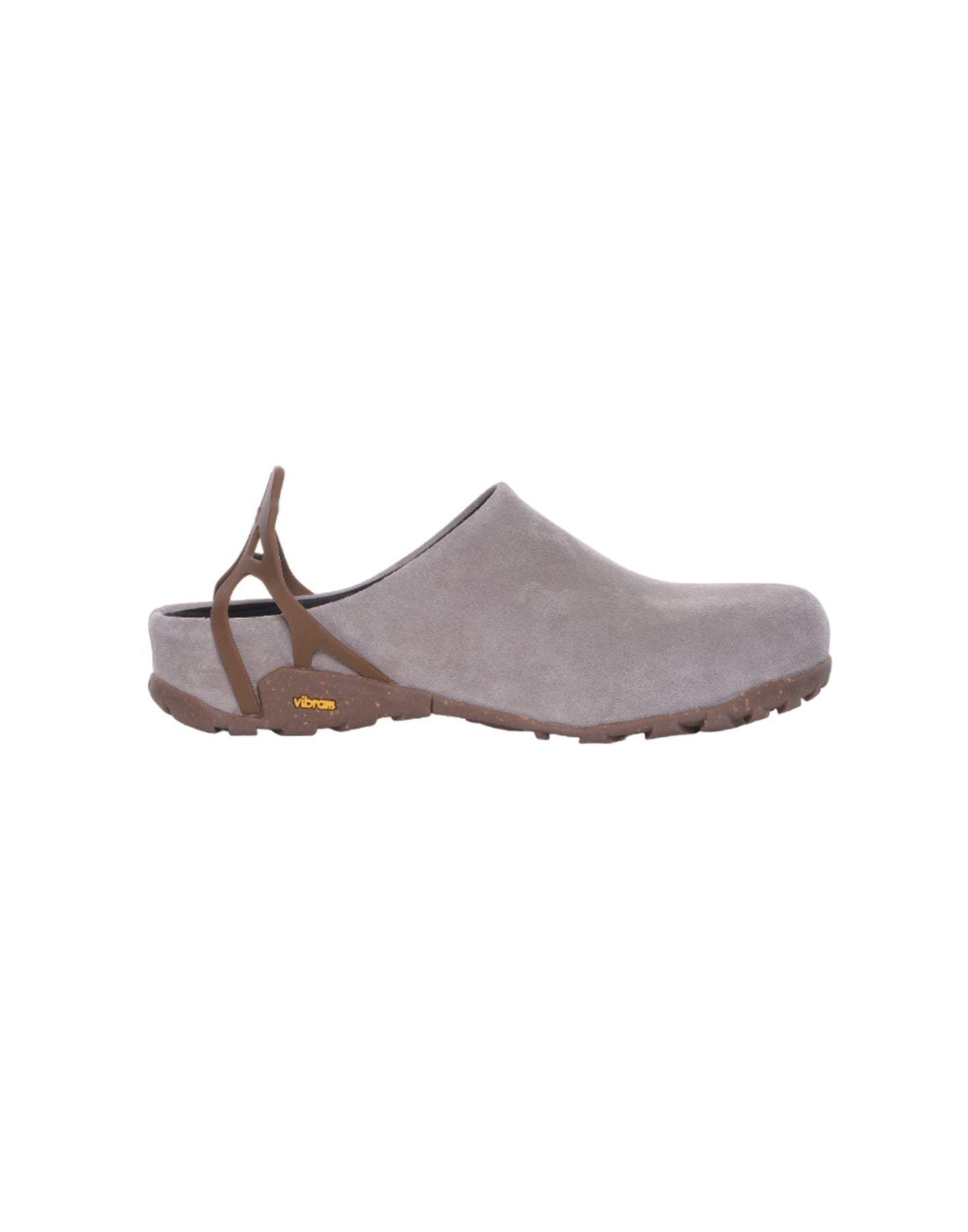 Rugged Grey Suede Mules