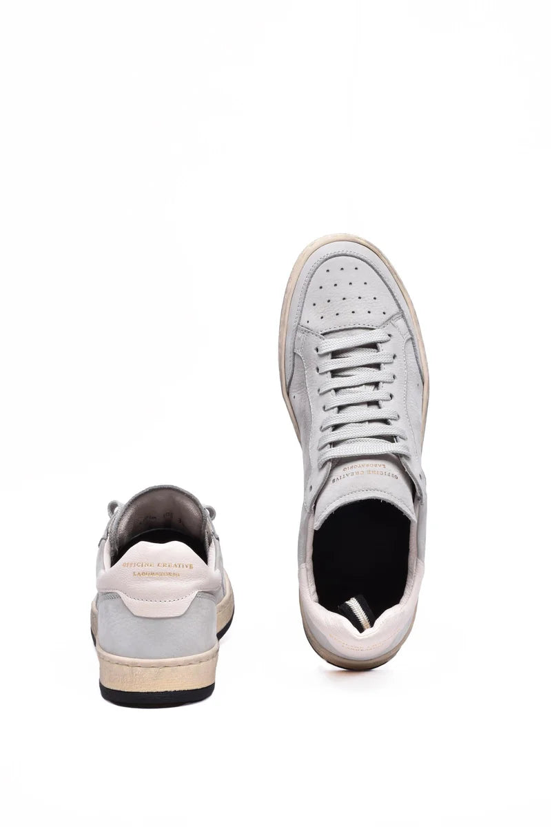 Leather Sneakers - Light Grey
